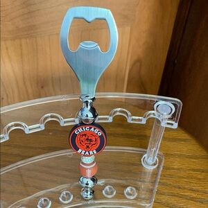 Hand Crafted- NFL Chicago Bears Beaded Bottle Opener